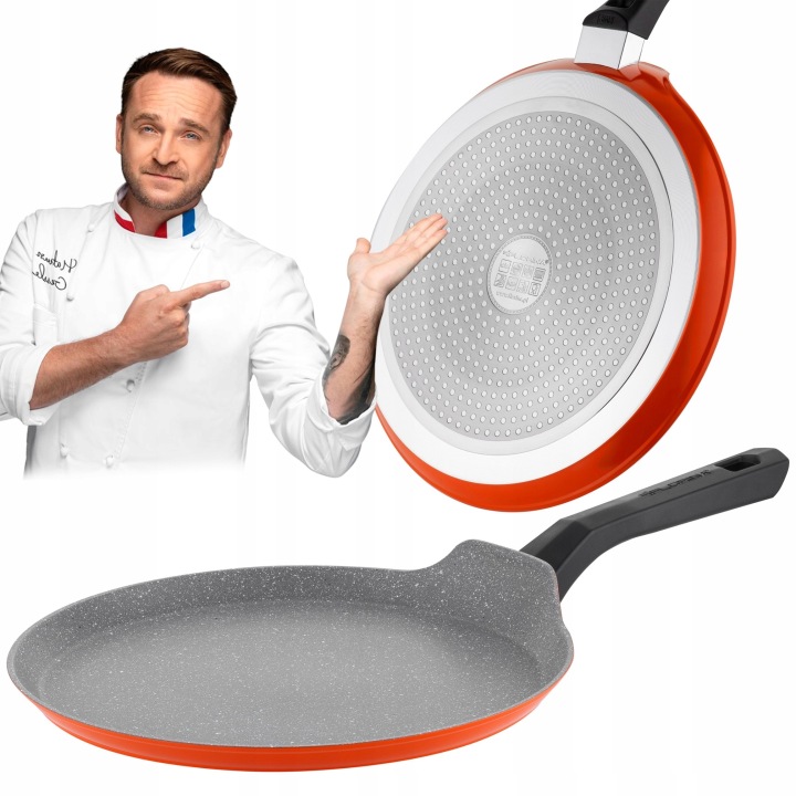 Hliníková palačinková pánev s nepřilnavým povrchem Florina Chili 28 cm