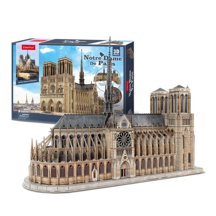 Пазли 3D Notre Dame de Paris CubicFun 293 елементи на подарунок