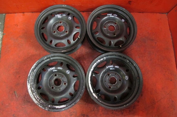 SMART FORTWO 450 JANTES FER 15 3X112 5.5J ET-1 4J ET 27 KOMPLET