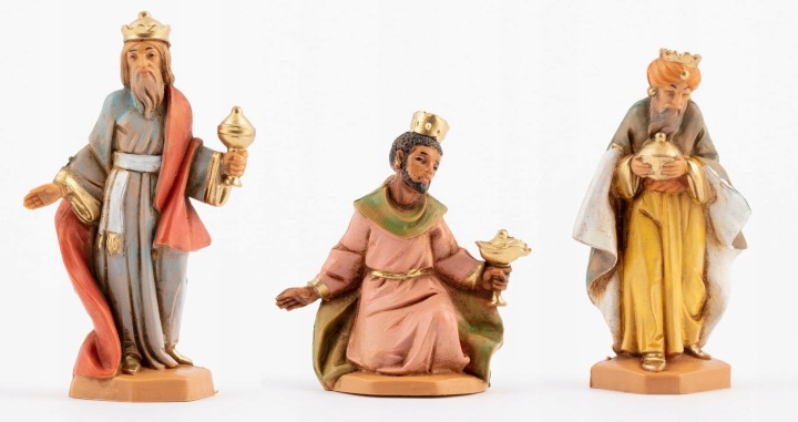 Figurky do Betléma od firmy Fontanini – Tři králové – pro figurky o výšce 6,5 cm