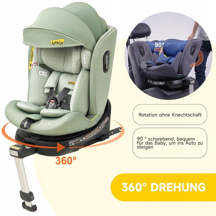 Автокрісло Jovikids 360 ISOFIX i-Size 40-150 см від народження — фото 3