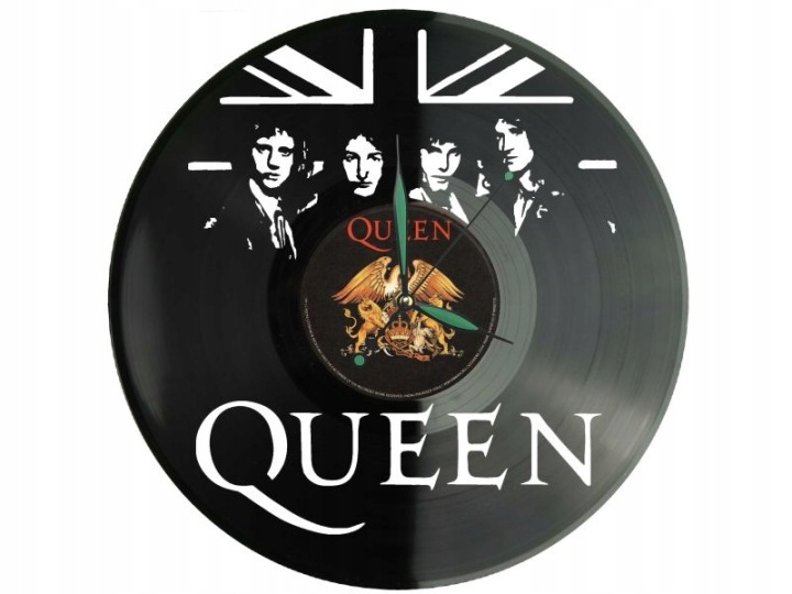 Queen Vinyl Nástěnné hodiny Vinylová deska pro fanoušky hudby
