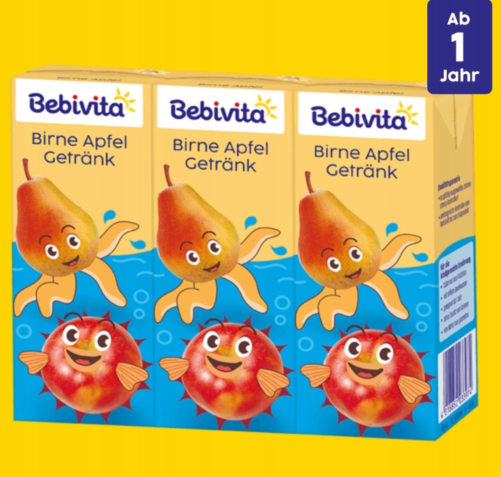 Bebivita напій яблуко і груша 200 мл Без додавання цукру. З Німеччини