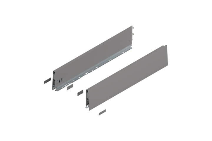 Blum 470M2702S Bok Merivobox, výška M (91 mm) 270 mm, šedá matná barva