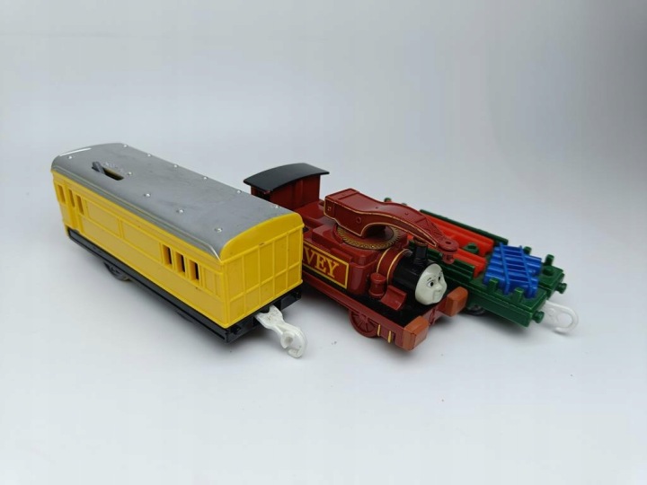 Harvey Вагончик з приводом TS-14 Plarail HarveyTrackmaster HUBCIO TOMY Жовтий (вживаний) — фото 8