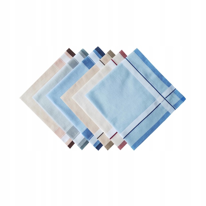 6 шт. Cloth Для чоловіків Серветки Хустка Преміум Бандани 16 дюймів Pocket Square — фото 4