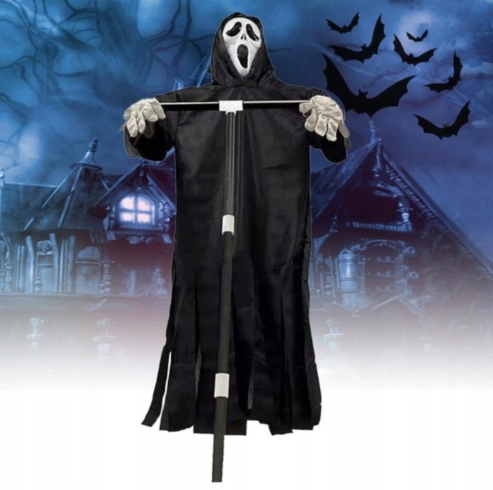Křičící duch, Halloweenské rekvizity, Strach z vrabců, Závěsný duch