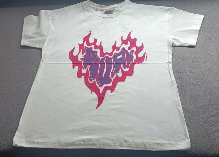 Bluzka t shirt dla dziewczynki bawełniana koszulka krótki rękaw — zdjęcie 11