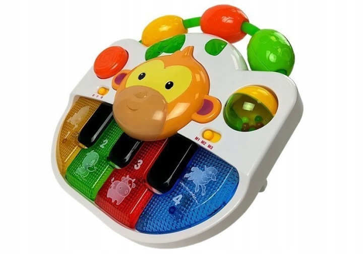 Піаніно з мавпочкою зі звуком і світлом Lean Toys 280x250 мм — фото 4