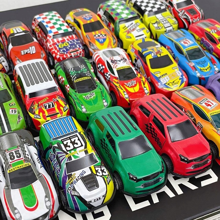 Cars Resoraki with Drive Metal Cars for Children 50 pieces + Map Packaging status original