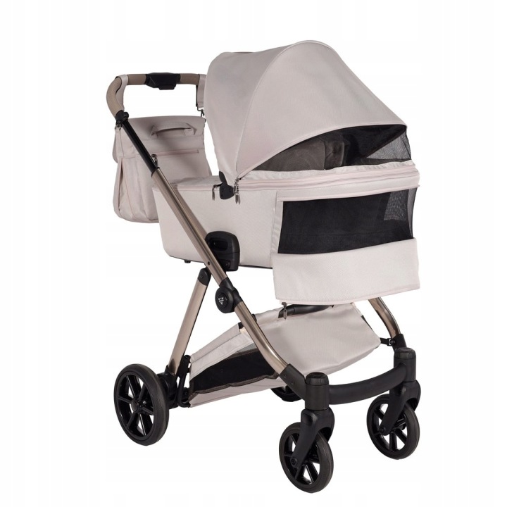 Junama Ellegante Візок 4 в 1 з базою Isofix і кріслом COSMO | 02 Бежевий — фото 4