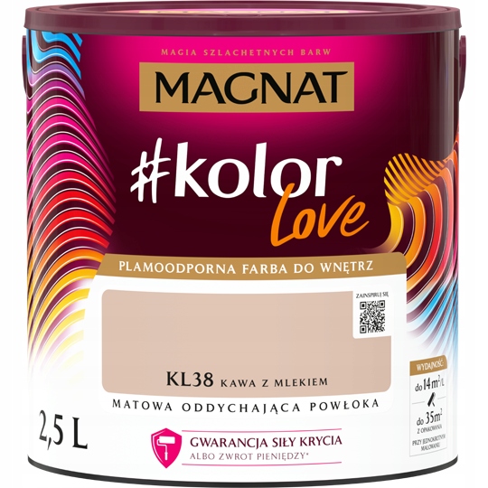 Magnat Barva Love KL38 káva s mlékem 2,5 l