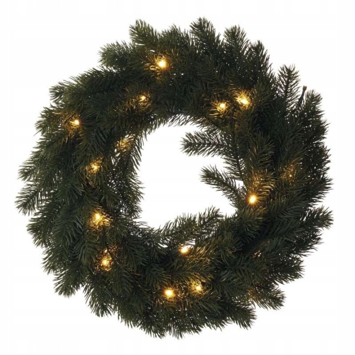 Vánoční Led věnec na dveře 40 cm Emos