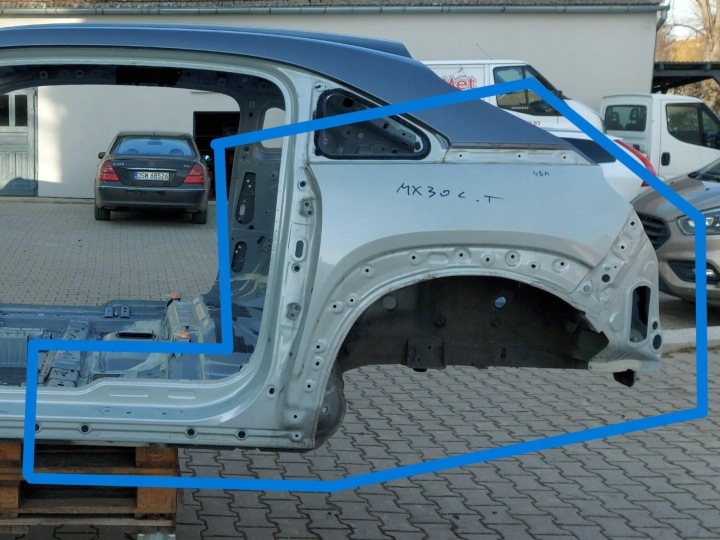 Mazda MX-30 EL Kotflügel Radhaus Längsträger links heck hinten oryg Farbe 48a mazmx309121