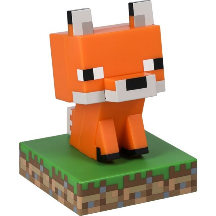 Нічник Minecraft Лисиця на письмовий стіл для хлопчика 11 см на батарейки — фото 3