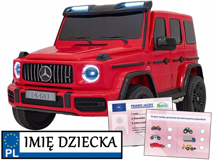 Транспортний засіб Mercedes Benz G63 AMG XXL STRONG MP4 Червоний — фото 2