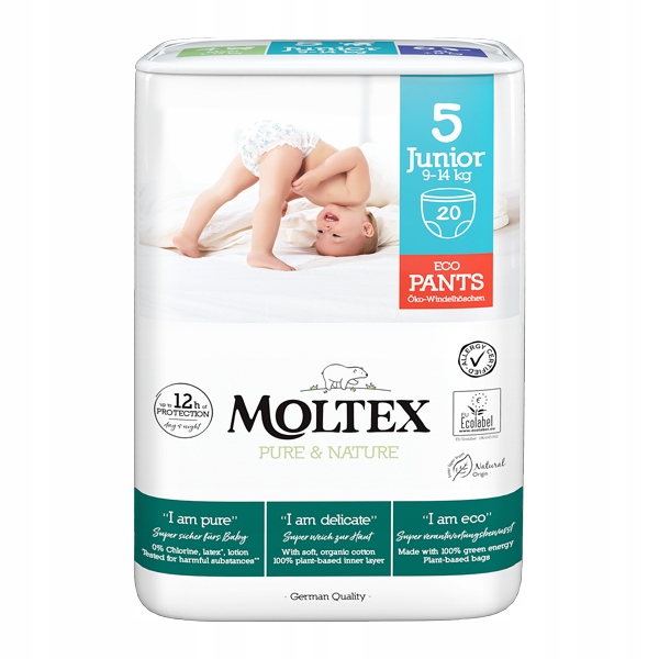 Трусики-підгузки Moltex Pure & Nature Junior 9-14 кг (20 шт.)