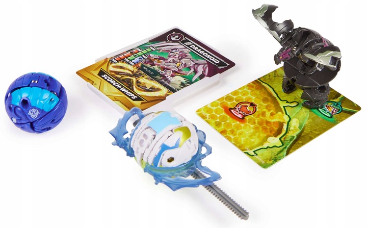 BAKUGAN MANTID TITANIUM DRAGONOID TROX ZESTAW STARTOWY 3 FIGURKI Marka Spin Master