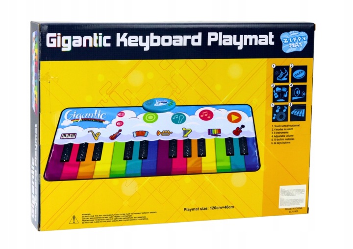 Килимок танцювальний розвивальний 10 мелодій 465x330 мм Lean Toys — фото 3