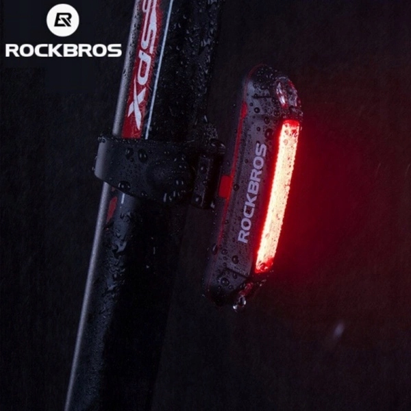 Lampka rowerowa tylna LED USB міцна водонепроникна на підсідельний штир велосипедну чорна — фото 5