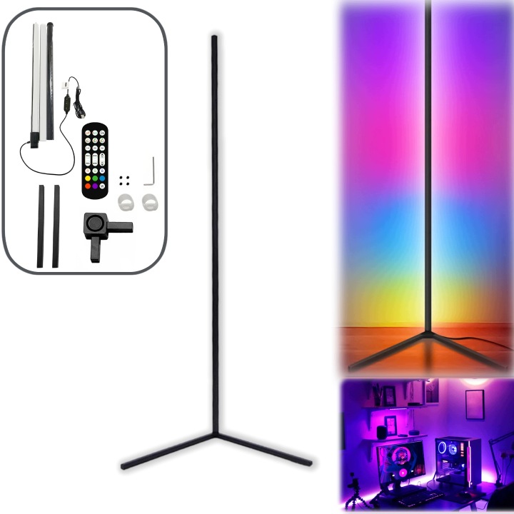 Led Podlahová Lampa Rgb 10W Stmívatelná Barevná Podlahová Lampa Sada