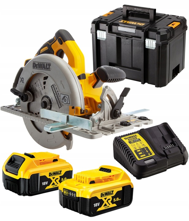 Kotoučová pila 18V 2x5Ah 184 mm Dewalt DCS572P2