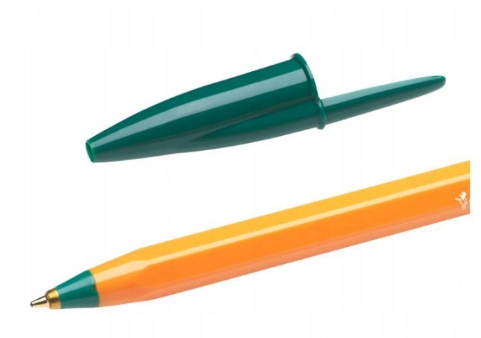 Ручка BIC Помаранчевий Original Fine 0,8 мм, зелений — фото 3