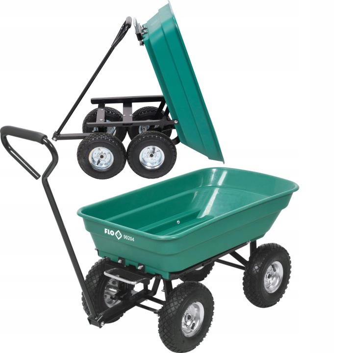 Zahradní vozík s překlápěním 55L, do 150kg Flo 90204
