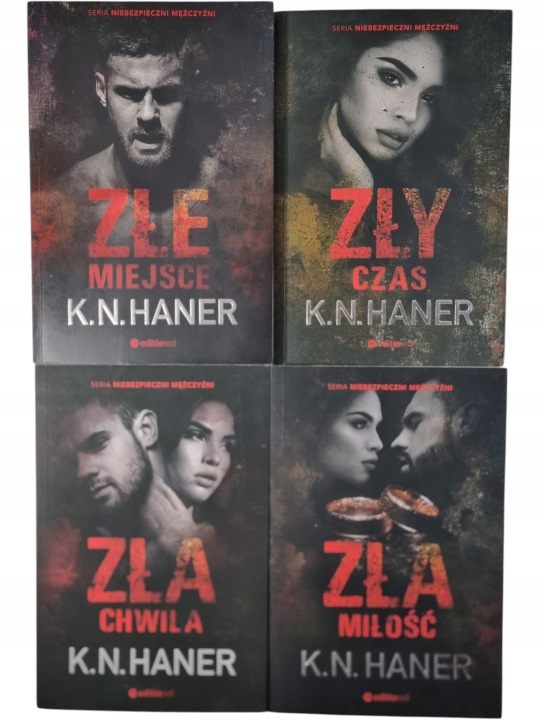 Zdjęcie egzemplarza: Niebezpieczni Mężczyźni 1-4 / K.N. Haner zestaw książek romans