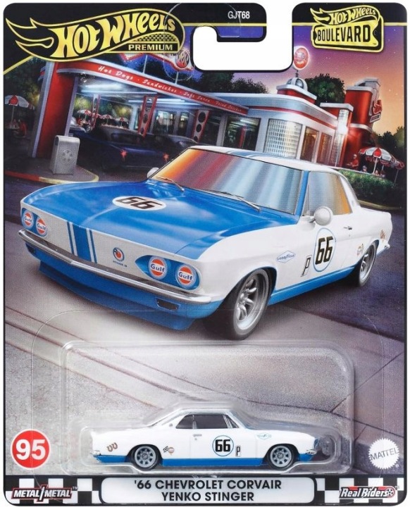 '66 chevrolet corvair yenko stinger машинка hot wheels преміум boulevard #106