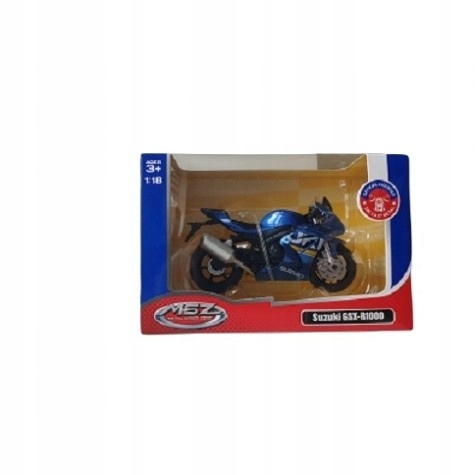 Msz 1:18 suzuki gsx-r1000 синій 3181 — фото 7