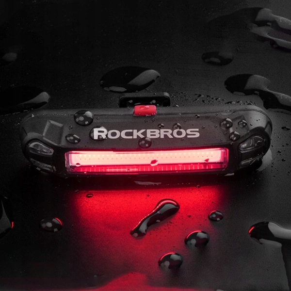 Lampka rowerowa tylna LED USB міцна водонепроникна на підсідельний штир велосипедну чорна — фото 4