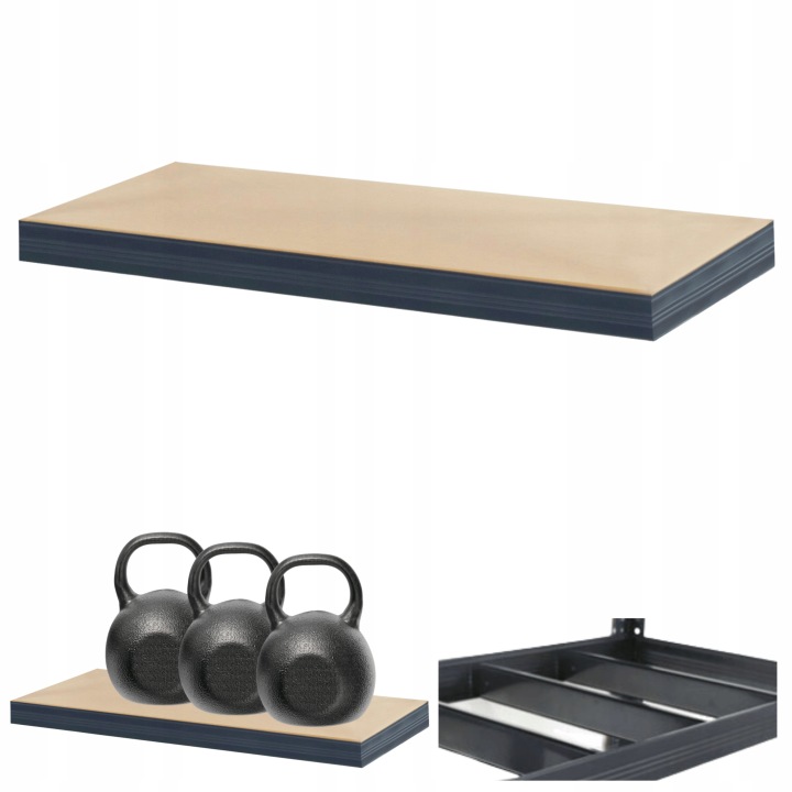 Police pro kovový regál Helios 75x30 cm 1Px350 kg Příčníková Deska Šedá