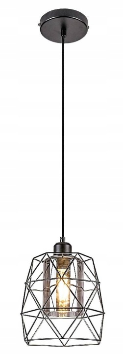Rabalux Závěsná lampa Emrys E27 40W černá matná IP20 72111