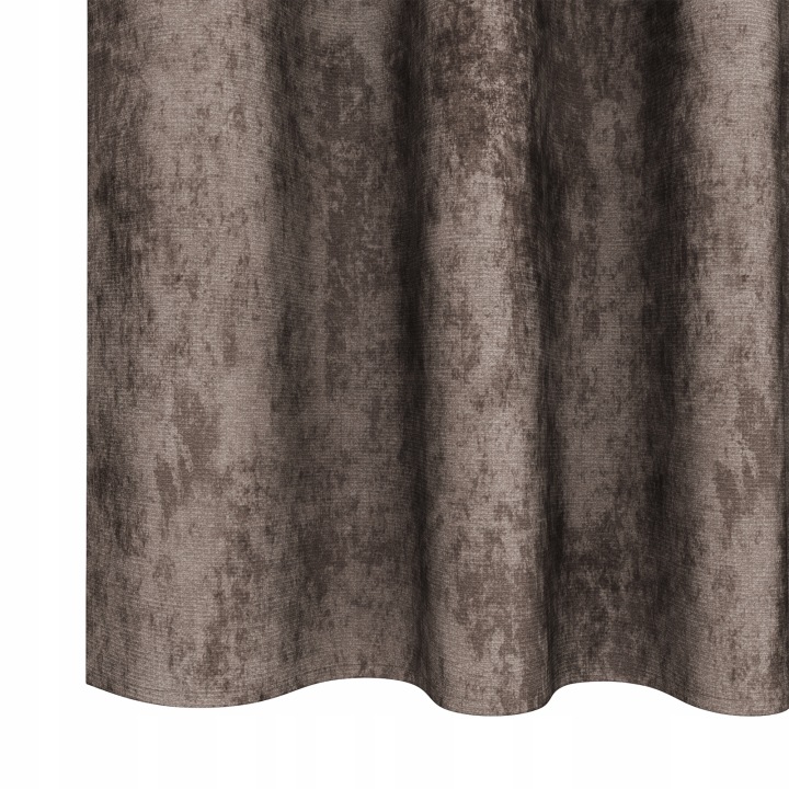 Сучасні штори з оксамиту 175 x 140 см - капучино, набір 2 шт. — фото 5
