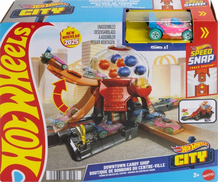 HOT WHEELS CITY Набір Магазинчик Жувальна гумка + машинка, для дітей +4 роки