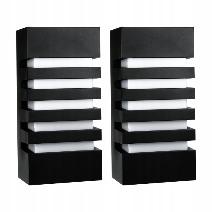 2x Zahradní Nástěnné Svítidlo Fasádní Dekorativní Lampa Na Zeď IP55