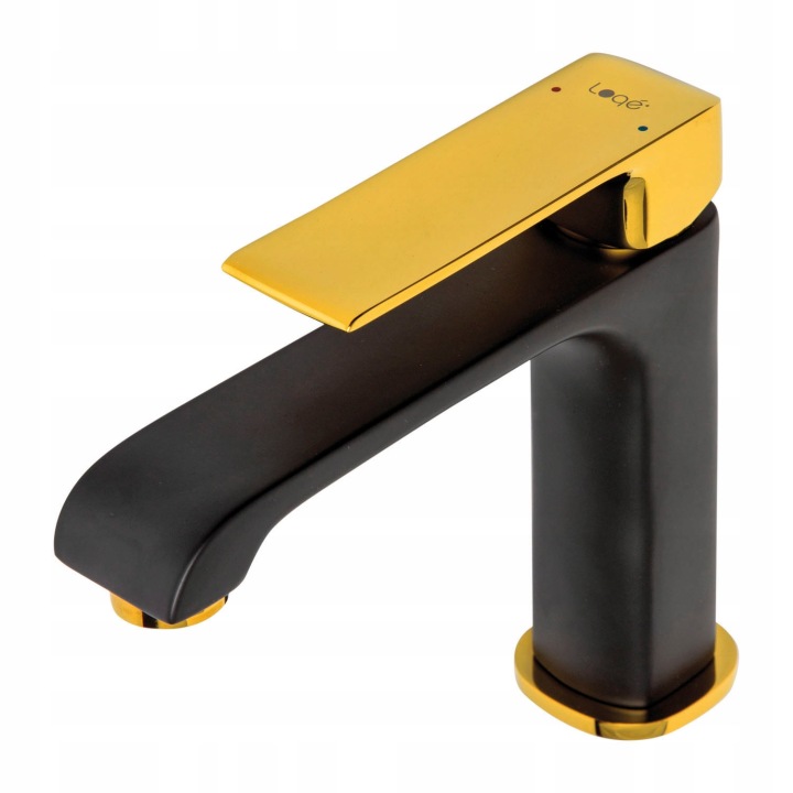 Maroko Ma 31 Bl/Gold – Moderní umyvadlová baterie, černá/zlatá
