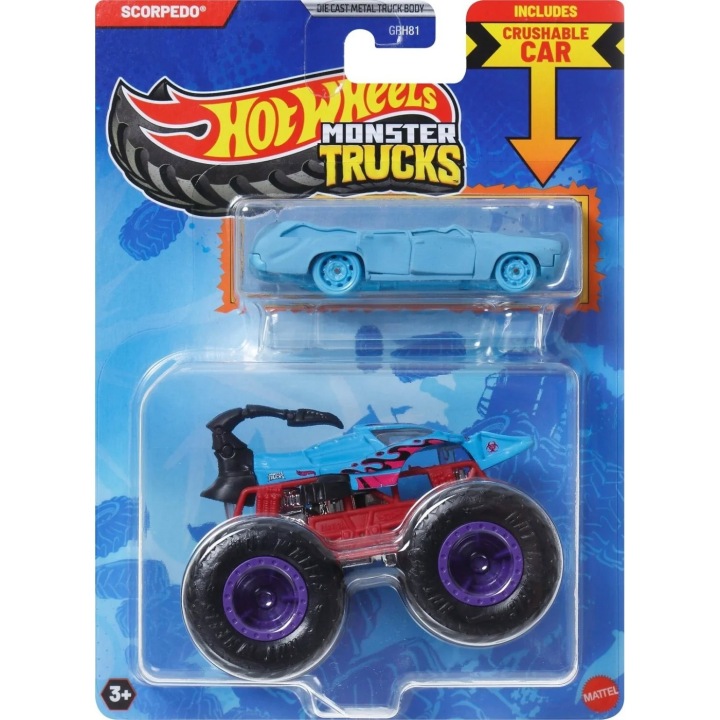 Автомобіль всюдихідний Hot Wheels Scorpedo 1:64 різнокольоровий 2 шт.