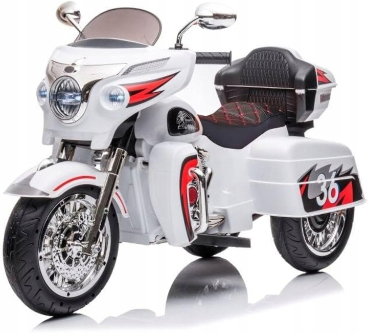 Мотоцикл GOLDWING на акумулятор 2xSILNIK шкіра 12 В мотоцикл звук світло LED — фото 3
