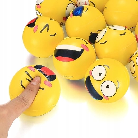 18 шт. м'ячі іграшки антистрес для дитини подарунок усмішка SMILE стискання — фото 3