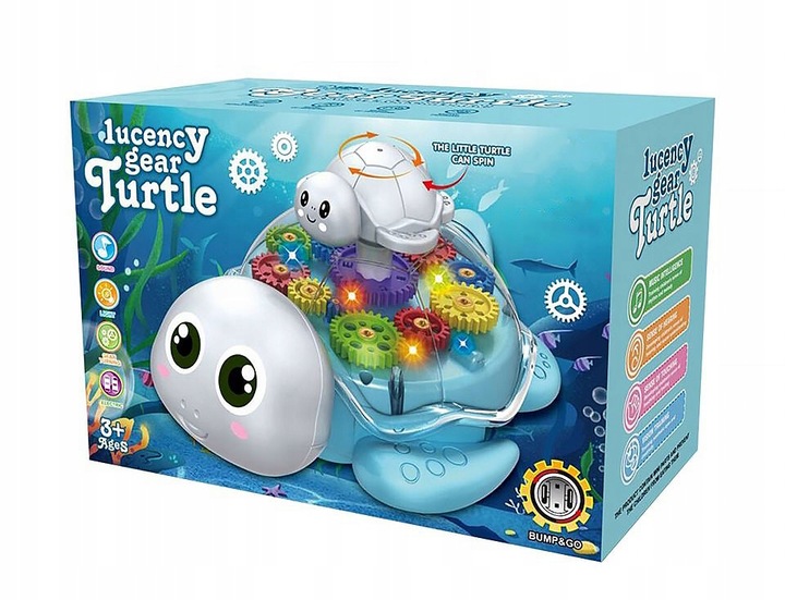 TURTLE GLOWING WITH SOUND RIDING INTERACTIVE COLORFUL TURTLE FOR CHILDREN Kid's age 3+ years