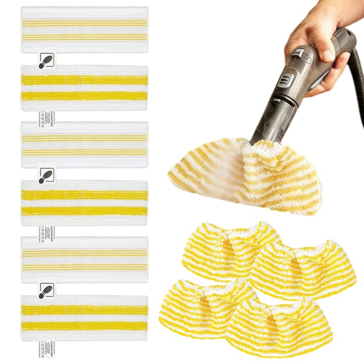 10X Příslušenství k parnímu čističi, vyměnitelné utěrky pro Karcher Sc 1,2,3,4,5