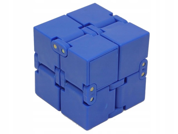 Кубик антистрес - Infinity Cube - синя