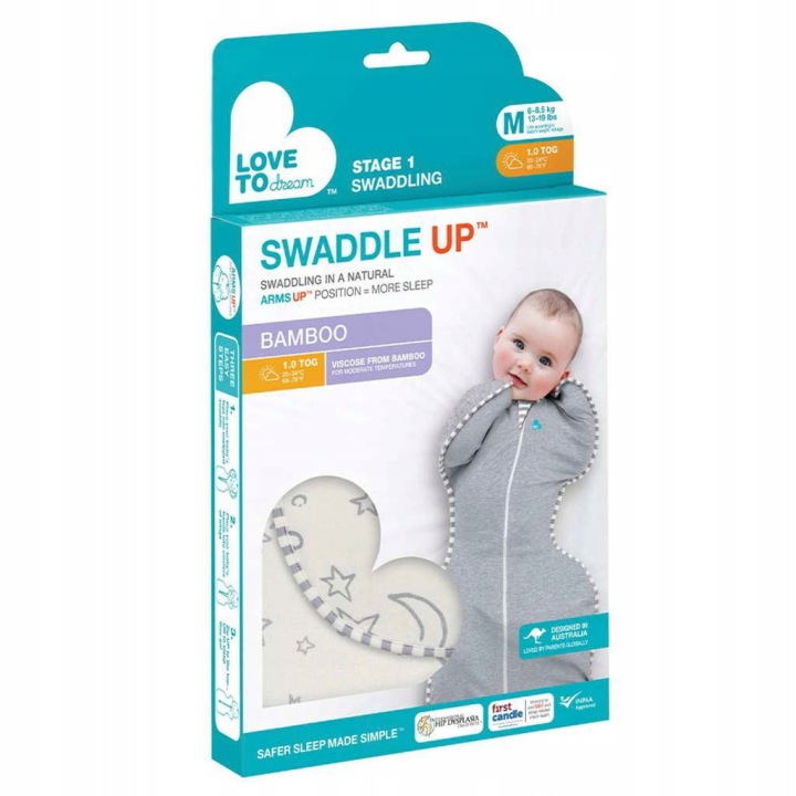 Сповивач Swaddle Up - Розмір M - Білий, Космос - Етап 1 - 1 Tog Original — фото 2