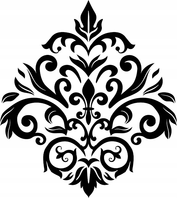 Omítací Šablona LuxBud Ornament 1a 62x55 cm Opakovaně použitelná