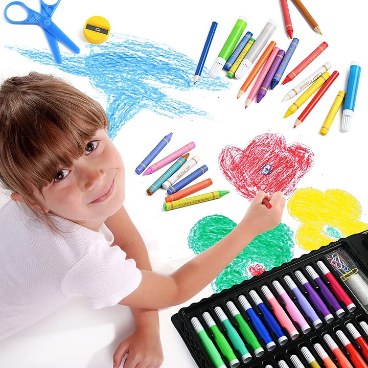 XXL PAINTING SET 168 elements SUITCASE of paints Number of pieces in the set 168 pcs