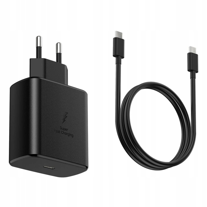 SZYBKA ŁADOWARKA 45W UNIWERSALNA ZASILACZ SZYBKIE ŁADOWANIE KABEL 1M USB-C
