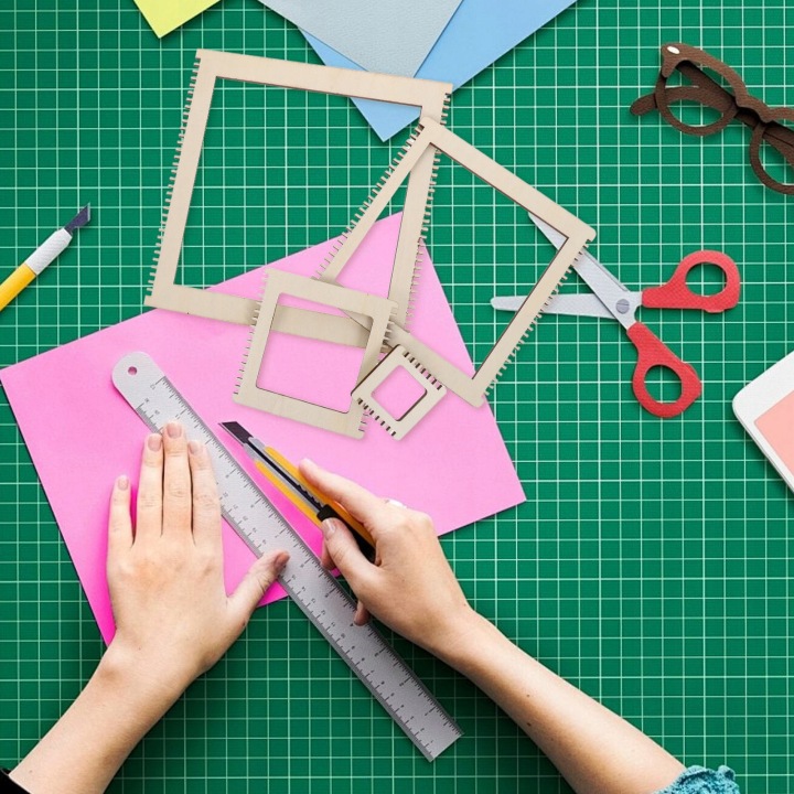 4 шт. Portable Wood Ткацтво Loom Набір для дітей Creative Craft — фото 12