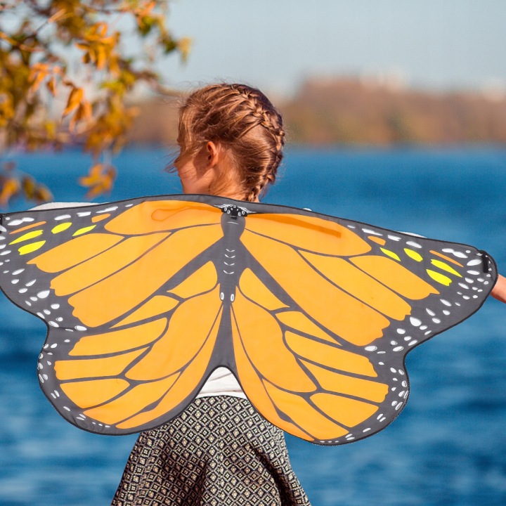 BUTTERFLY CAPE для дітей помаранчевий відгалуження в хелловін — фото 13